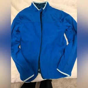 Blue Full-Zip REVERSIBLE Jacket